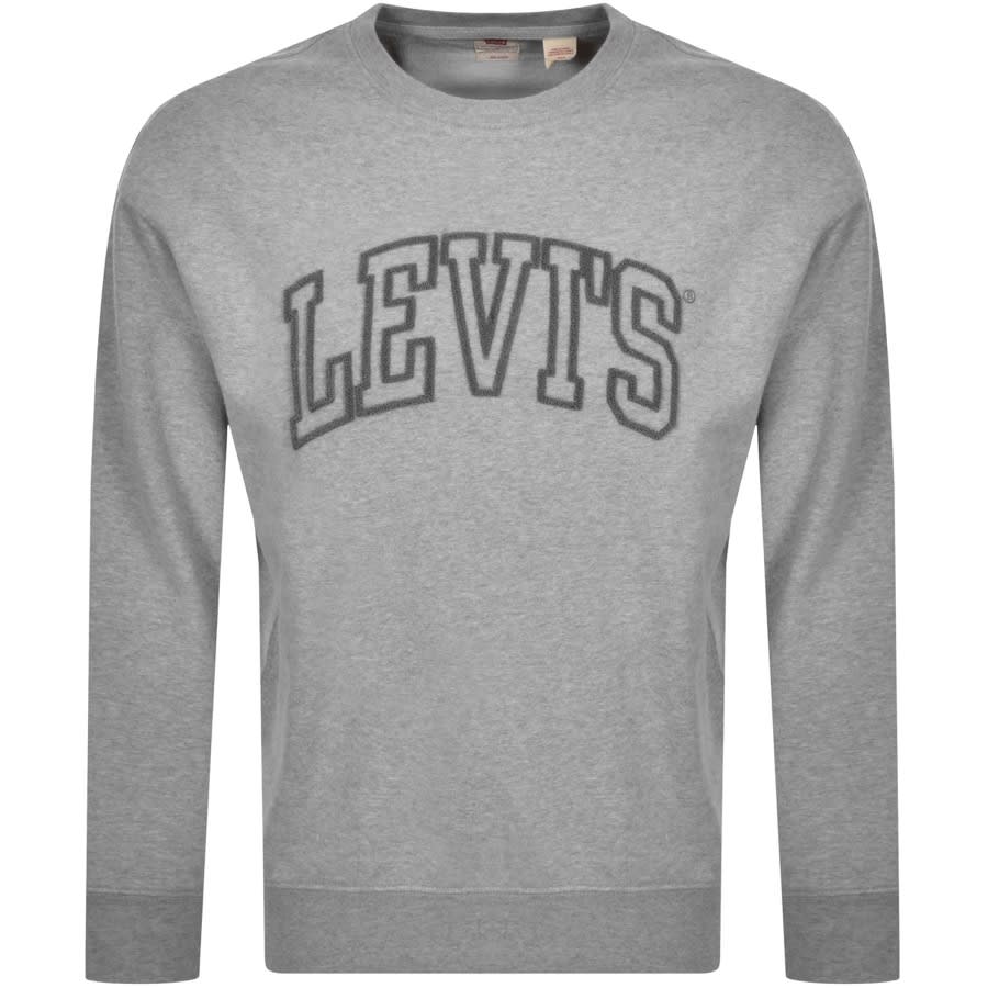 Alternative Image for ProductLevis Crew Neck Logo Sweatshirt Grey1